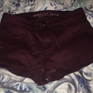 Maroon American Eagle Shorts
